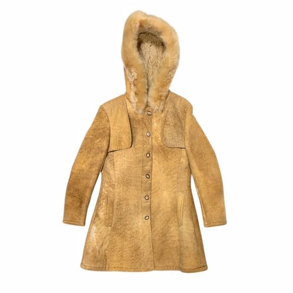 Vintage Jackets & Blazers - Vintage 60s/70s Sawyer of Napa Spring Lamb Sheepskin Shearling Coat